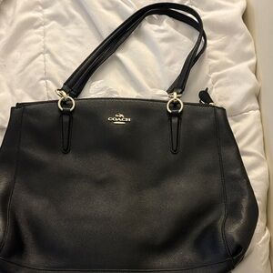 Coach Black Leather Shoulder Bag